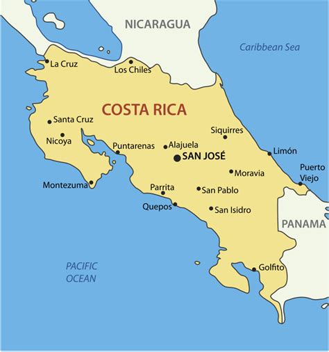 major cities in costa rica.